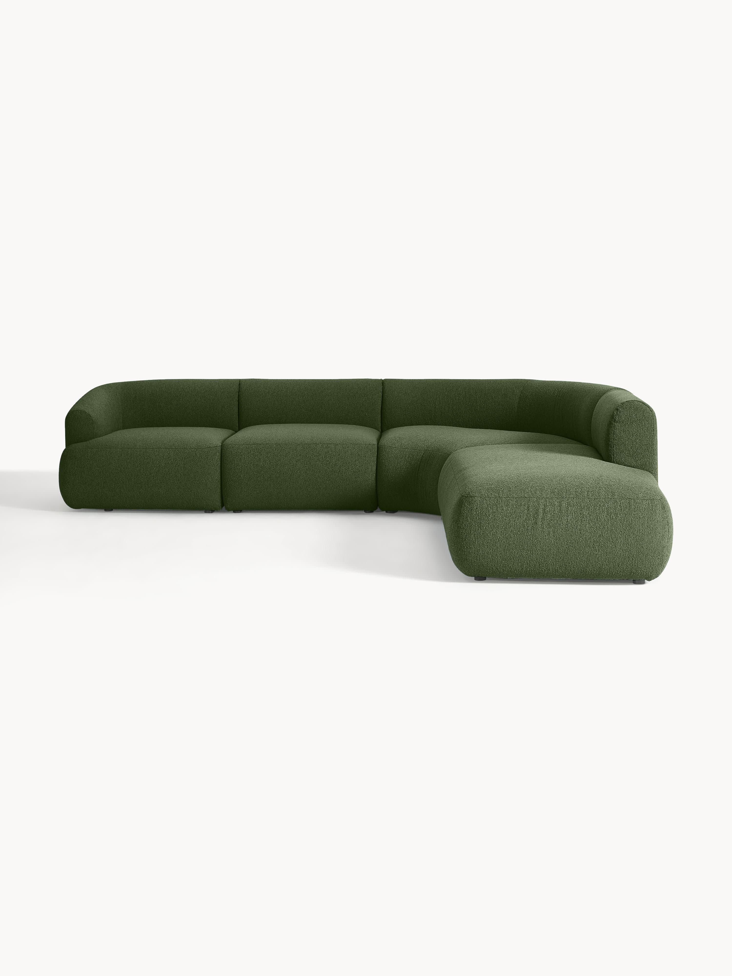 Modulares Bouclé-Ecksofa Sofia (4-Sitzer)