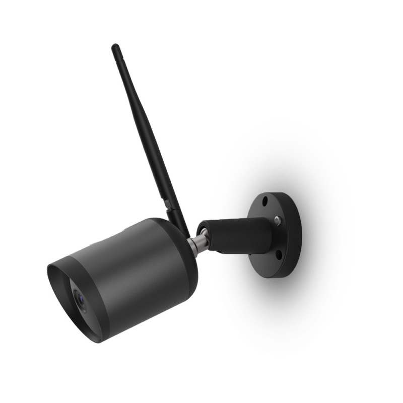 Caméra Wi-Fi extérieure noire QNECT