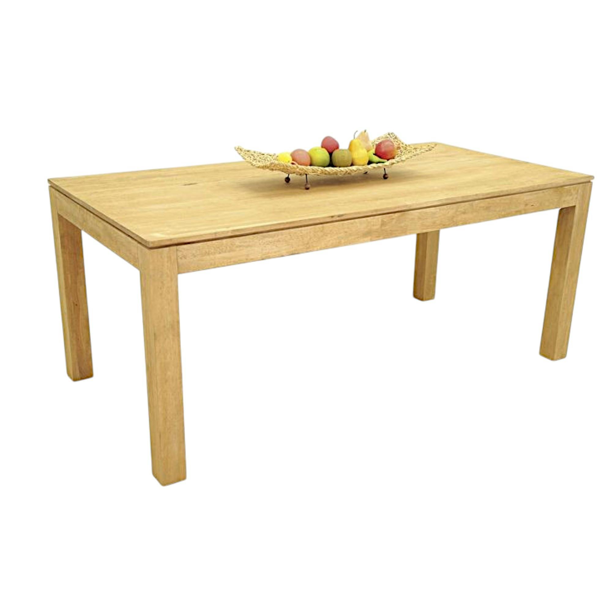 Table repas hévéa 180x90cm HELENA