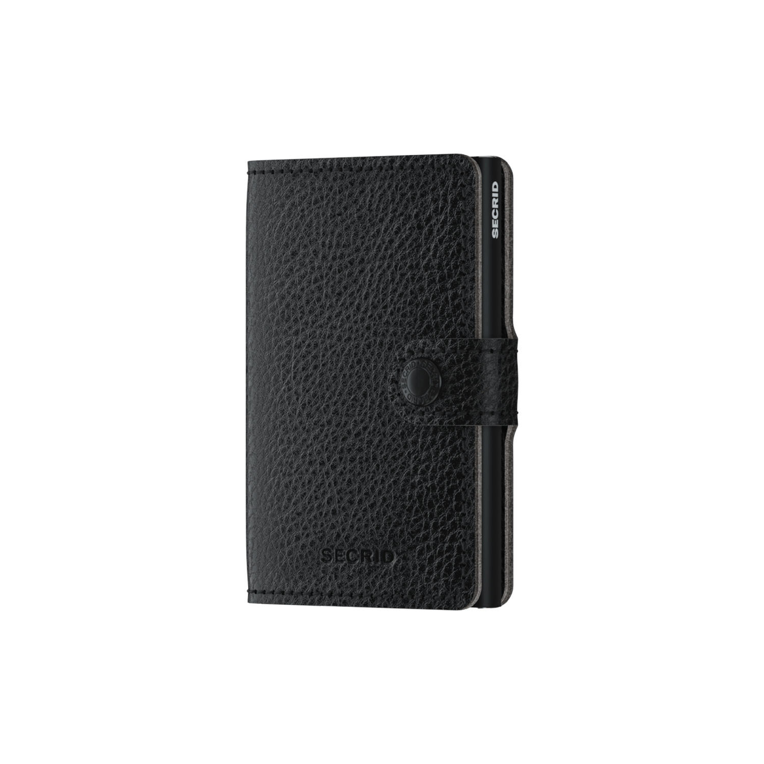 Miniwallet, vegetable tanned black/black
