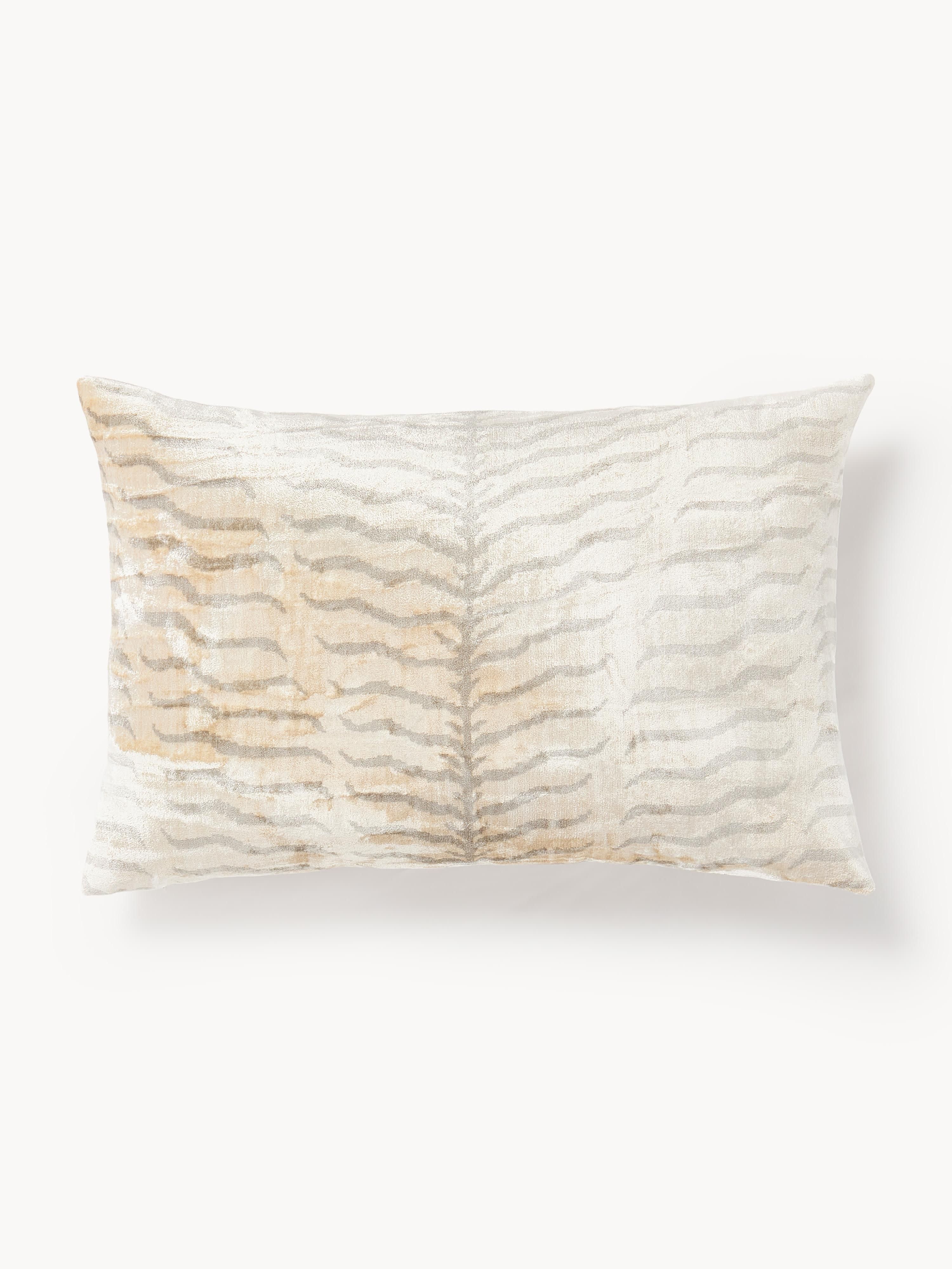Viskose-Kissenhülle Helene mit gewebtem Jacquard-Muster