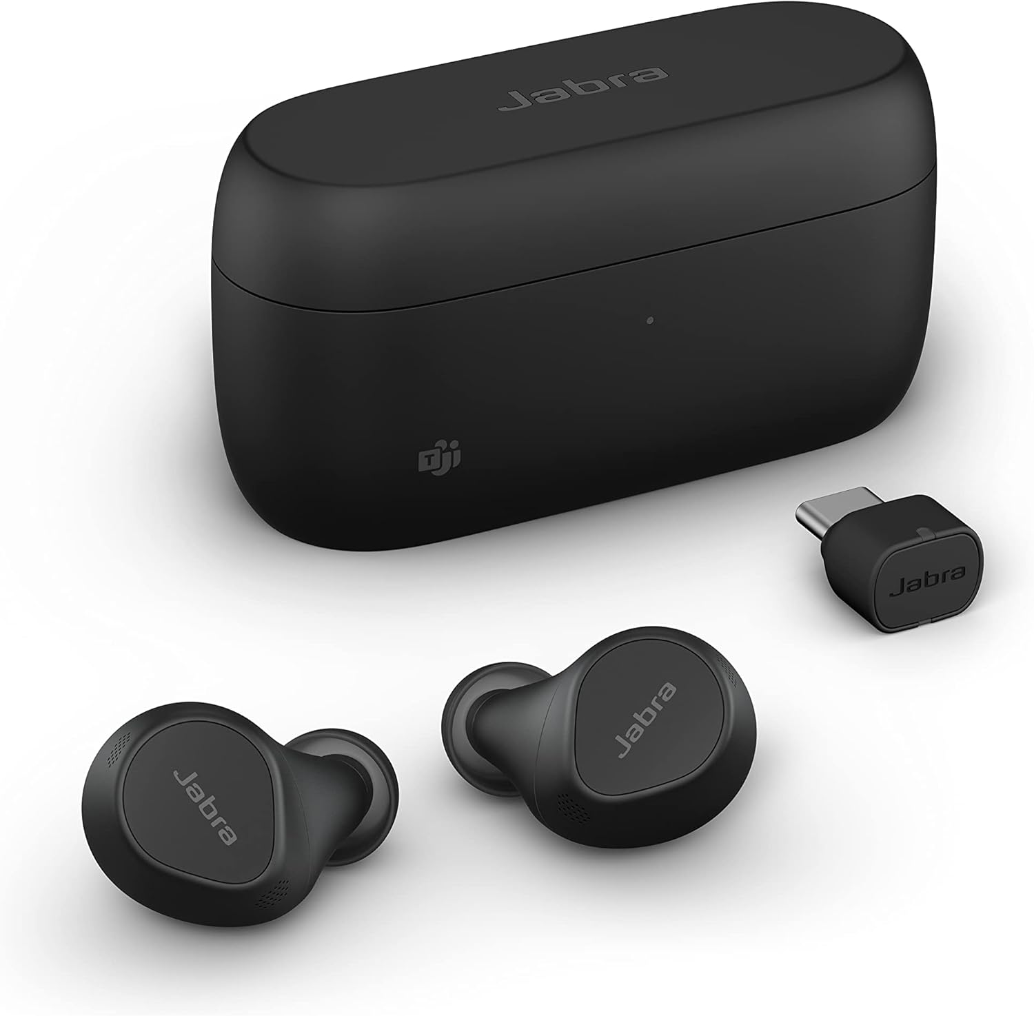 Jabra Evolve2 True Wireless in-Ear Bluetooth Earbuds with Active Noise Cancellation (ANC) and 4-mic MultiSensor Voice Technology - Microsoft Teams Certified  Works with All Other Meeting apps - Black