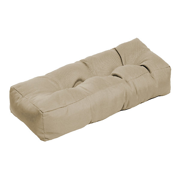Coussin accoudoir taupe pour banquette palette L.58 x l.20 x ép.10 cm, Mykonos
