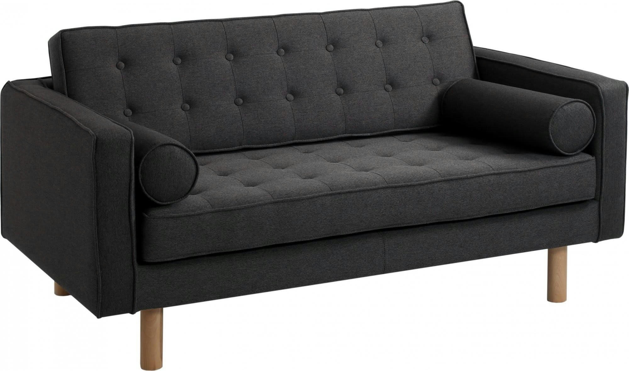 TOPIC WOOD - Canapé fixe Tissu Gris H. assise 45 cm rembourré