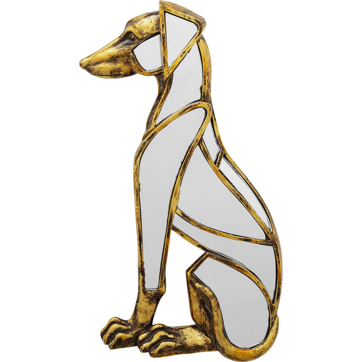 Kare Design Wanddecoratie spiegel hond