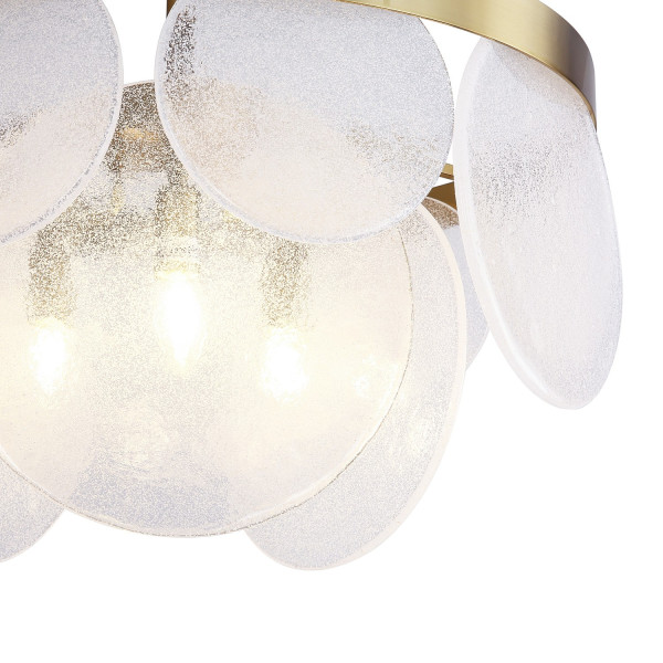 Lampa wisząca AURORA mosiądz 60 cm