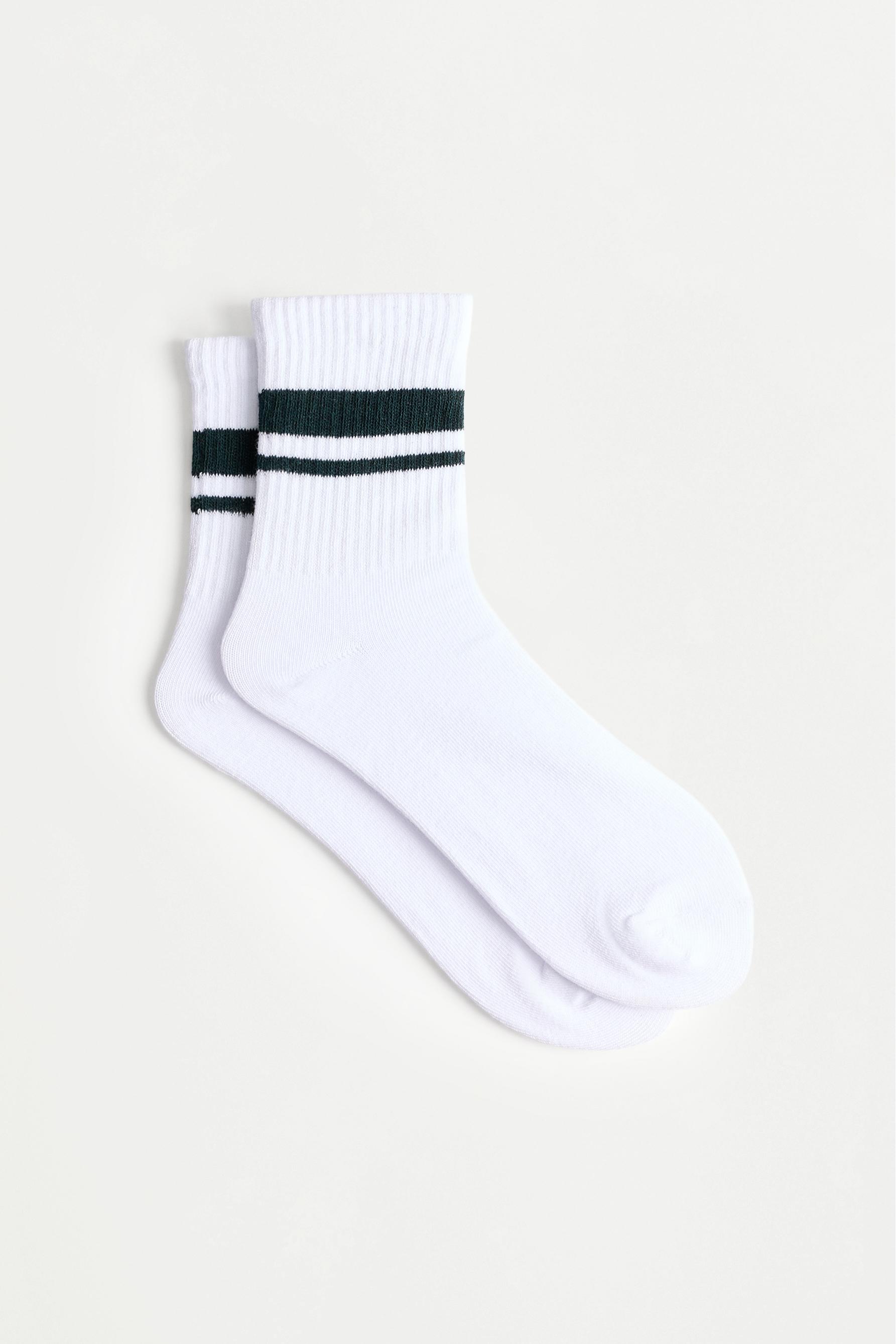 Calcetines tobillero alto rayas (Pack 4)