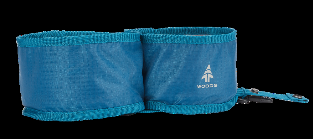 Woods PAW-THORN Collapsible Waterproof Dog Bowls, Camping and Travel, 2-Pack, 2-L each