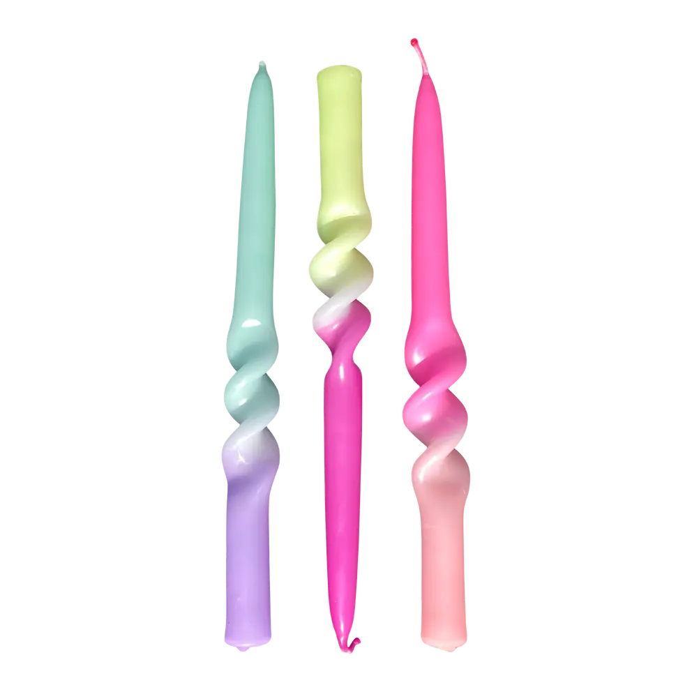 Stabkerze 2er-Set Swirl