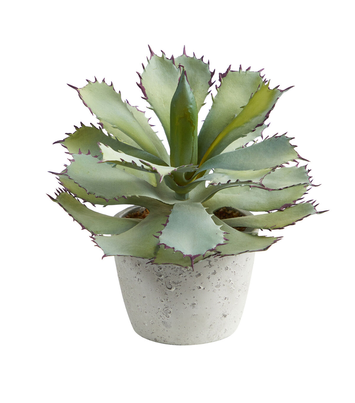 Nearly Natural 11 Artificial Succulent in Gray Planter