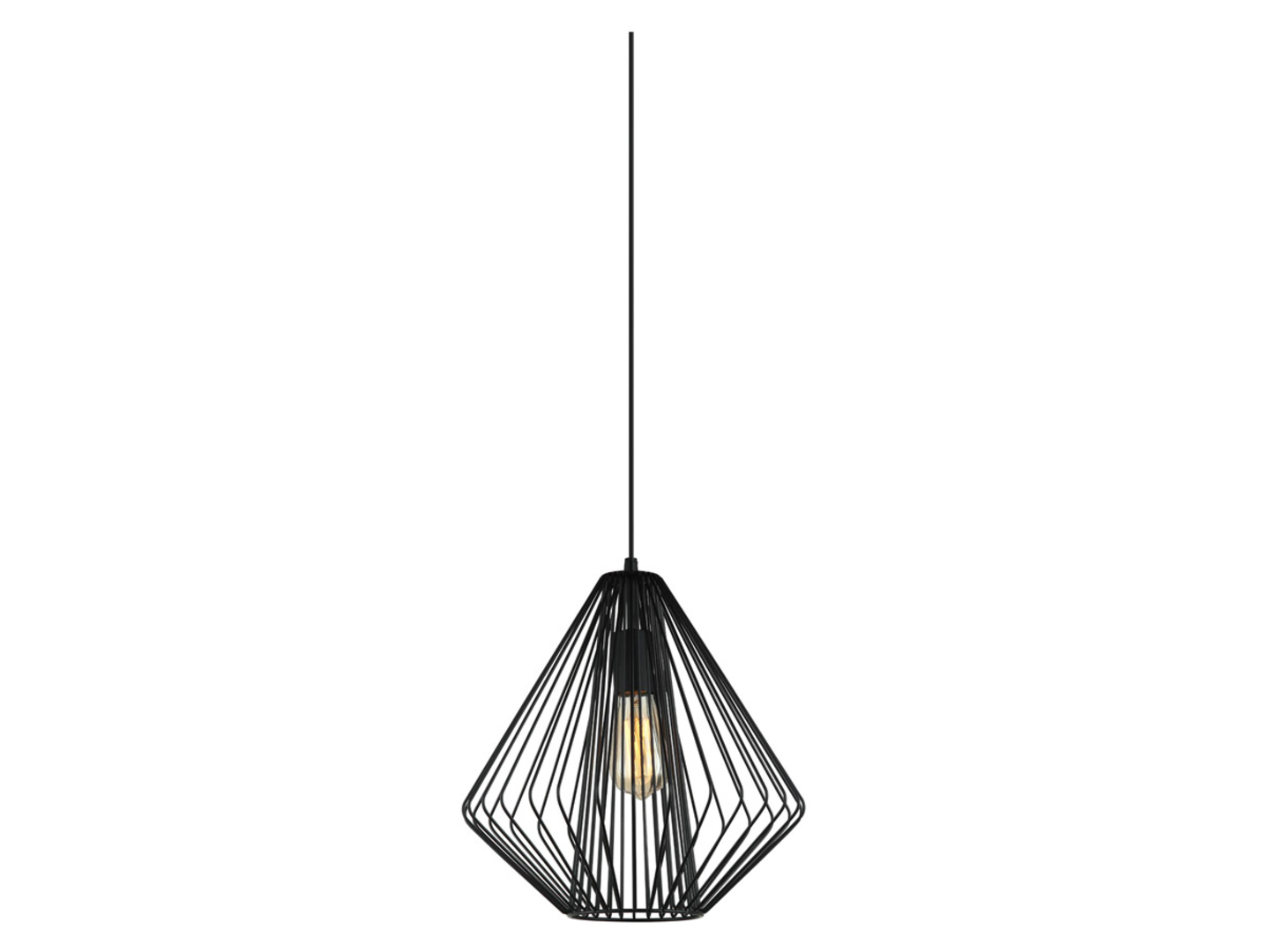 Lampa wisząca Luvo metalowa czarna