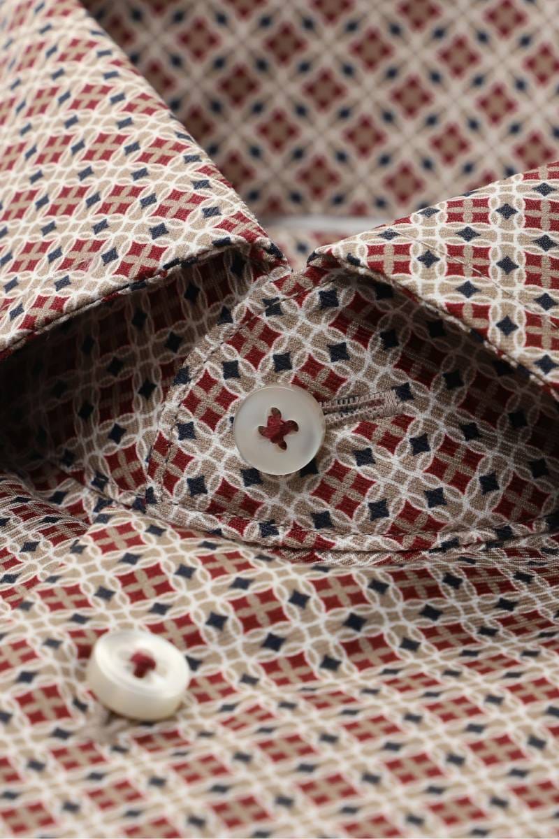 ETERNA 1863 Slim Fit Hemd rot, Bedruckt