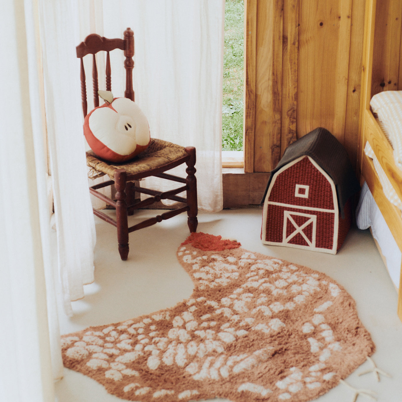 Lorena Canals Farm Vloerkleed 110 x 100 cm - Chicken