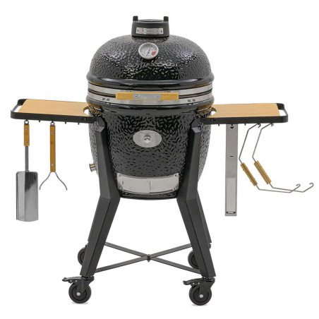 Pack Kamado TWO.55 sur chariot   housse   pierre à pizza - Monolith