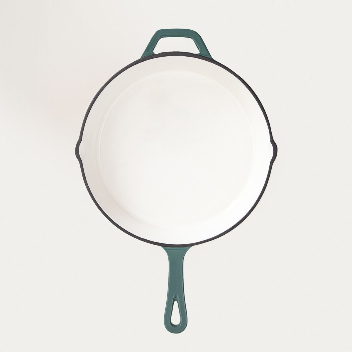 Patelnia żeliwna ANDREAS zielona ombre 26 cm