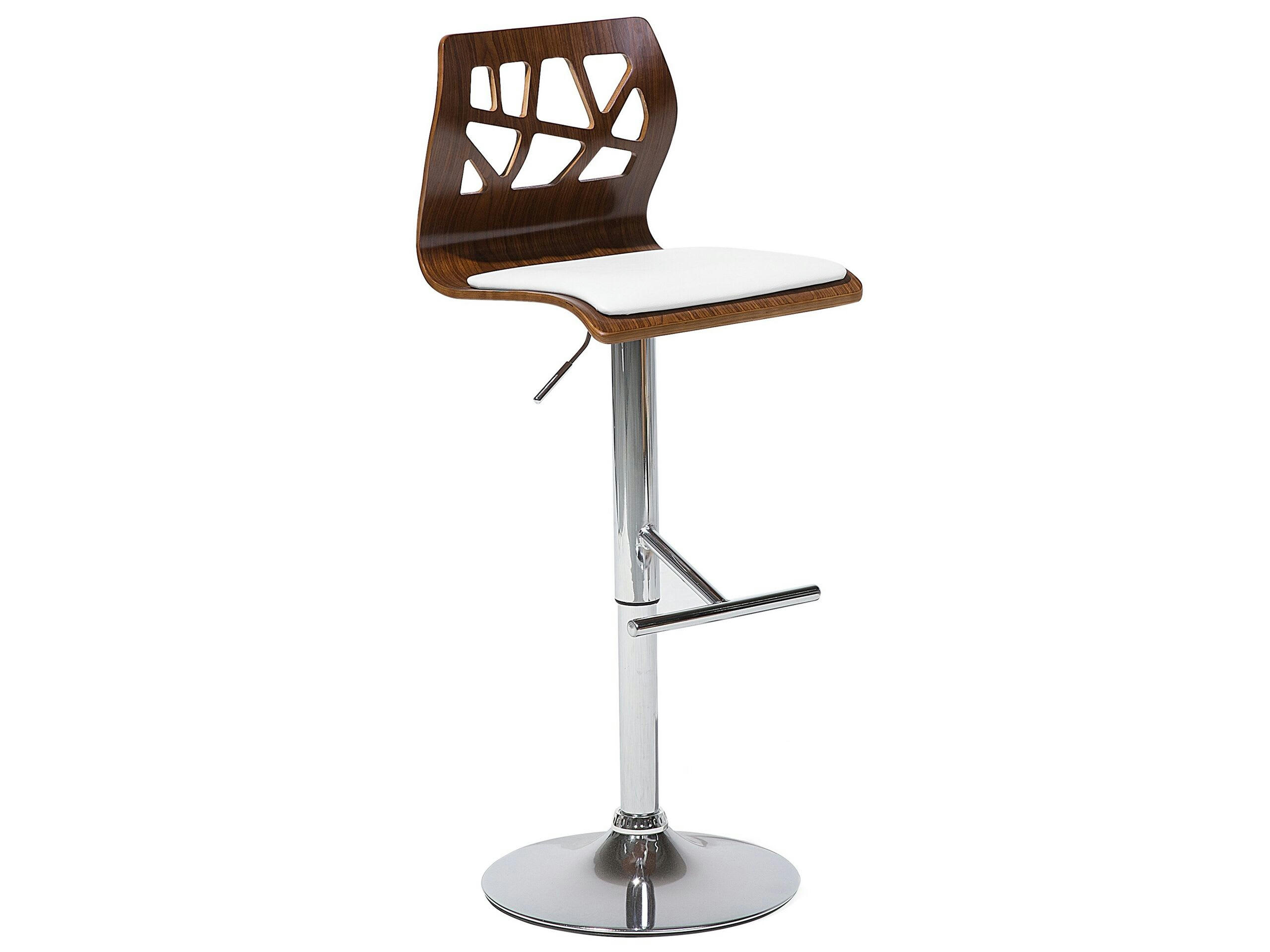 PETERSBURG - Tabouret de bar marron et blanc