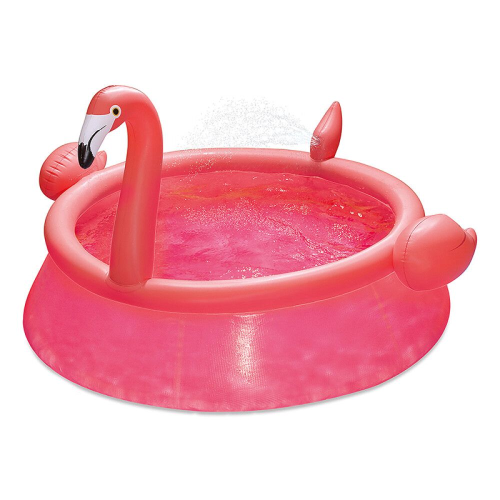 BARNEBASSENG SUMMER WAVES FLAMINGO Ø183CM ROSA