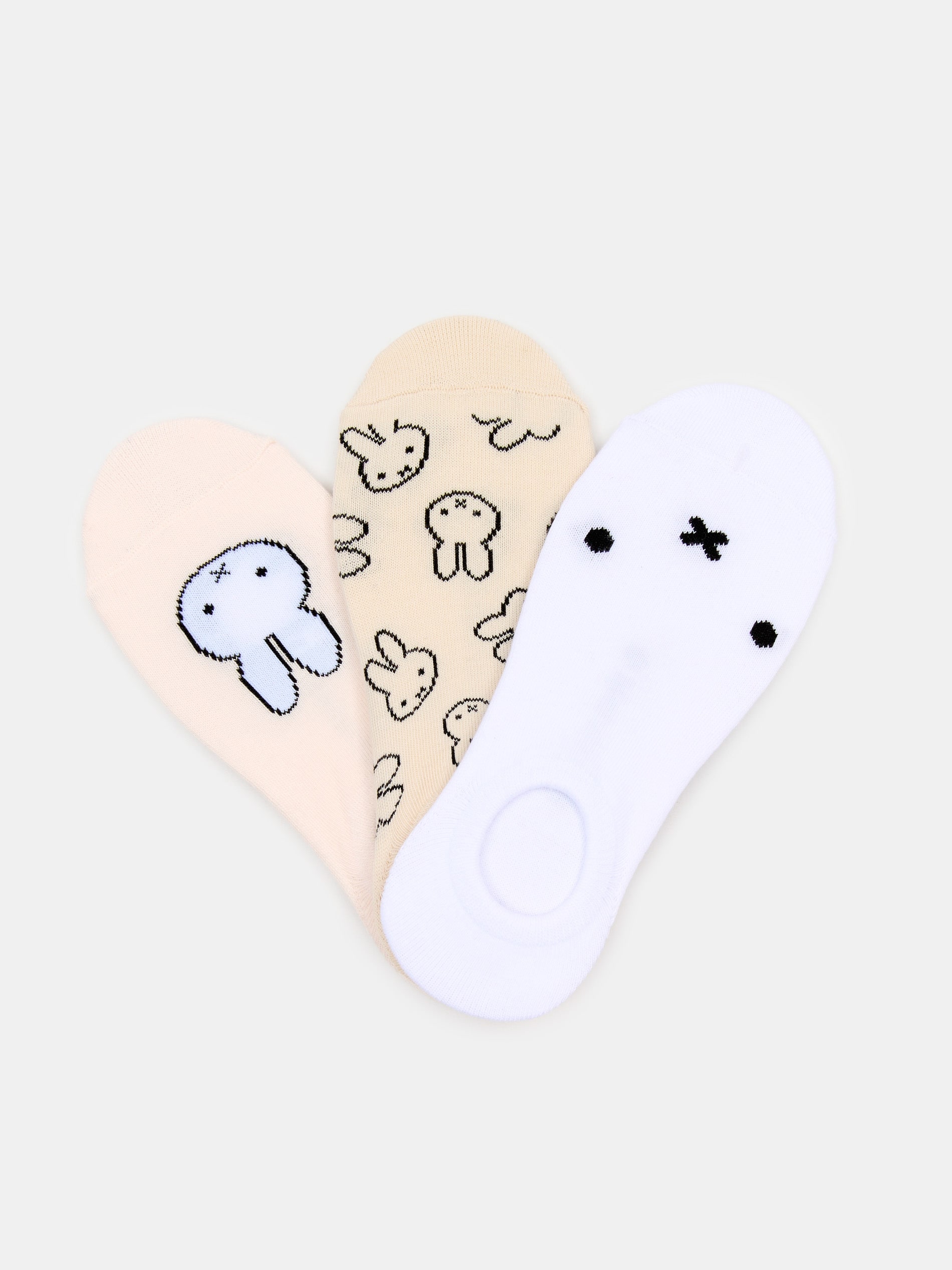 Prążkowane skarpetki 3 pack Miffy