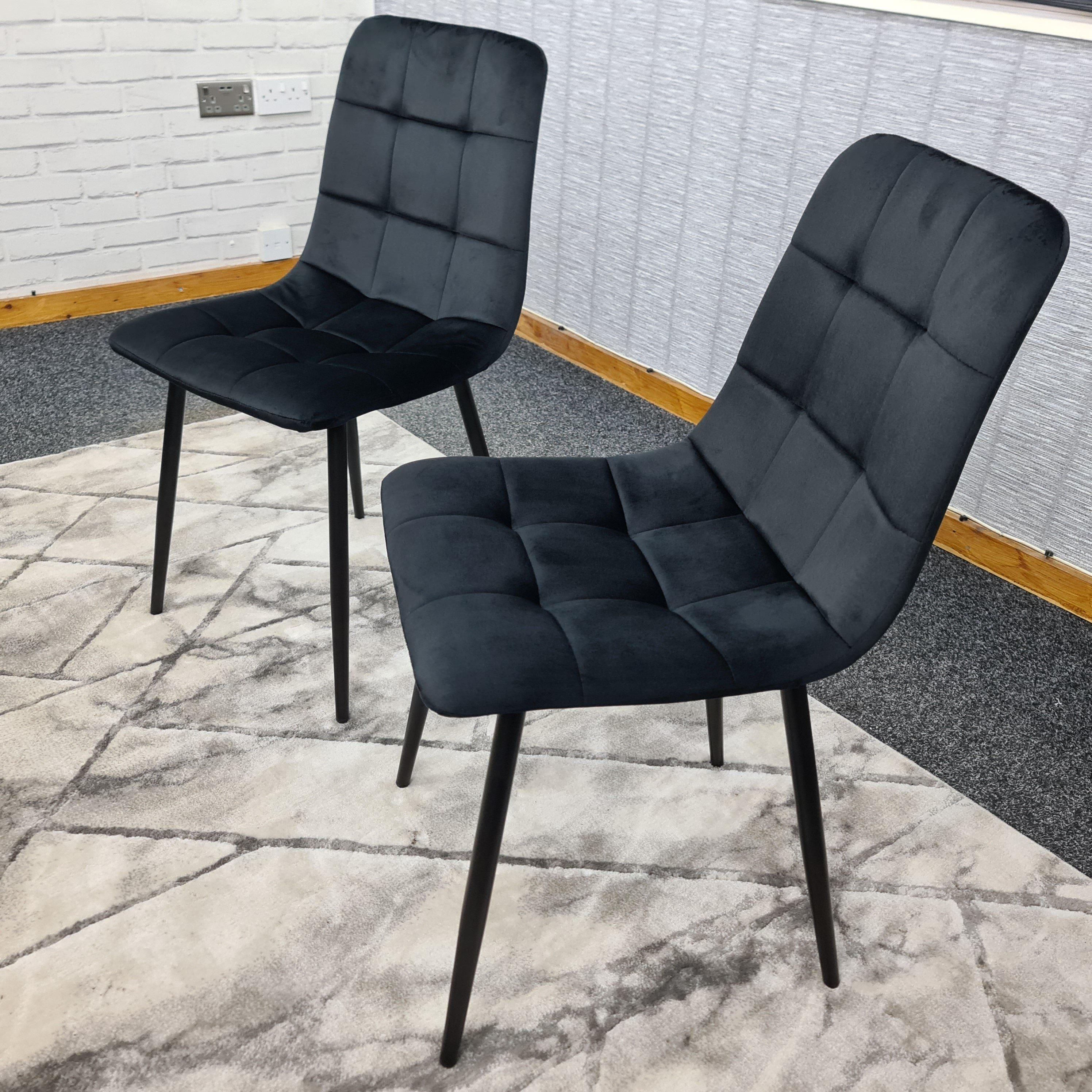 KOSY KOALA Dining Chairs Set Of 2 Tufted Chairs Velvet Chairs Seats