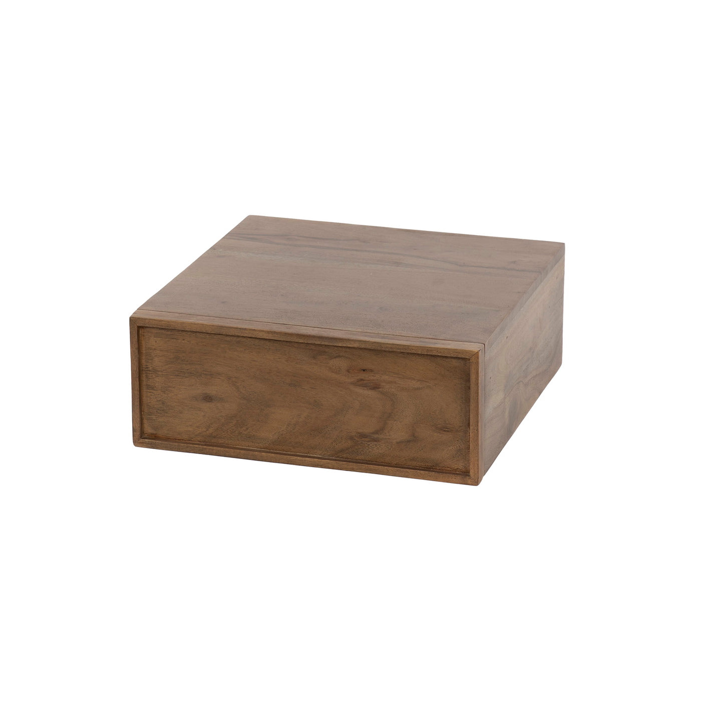 Giga Meubel Nachtkastje Frame - Bruin Acaciahout - 35x35x14cm