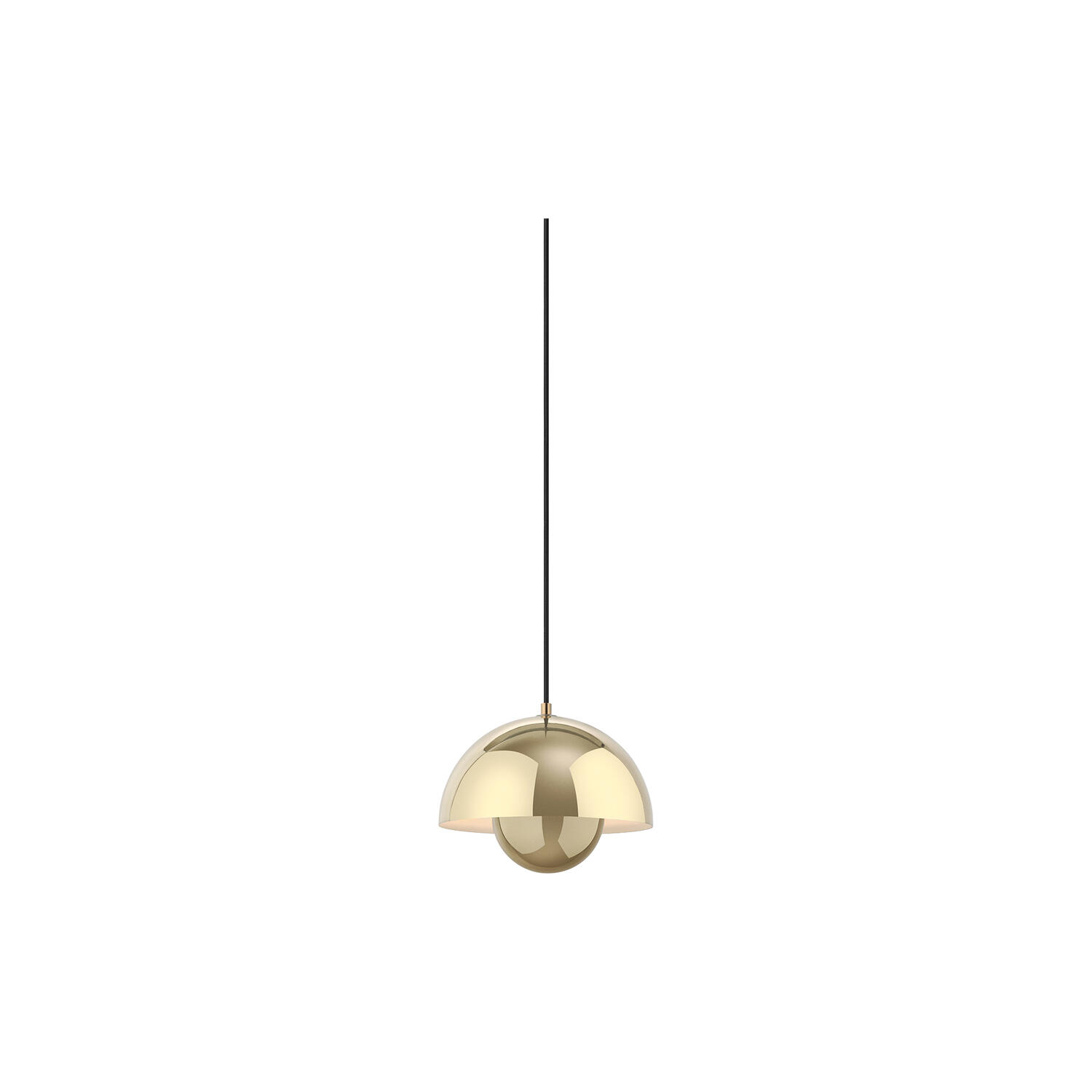 Flowerpot VP1 Pendant, brass-plated