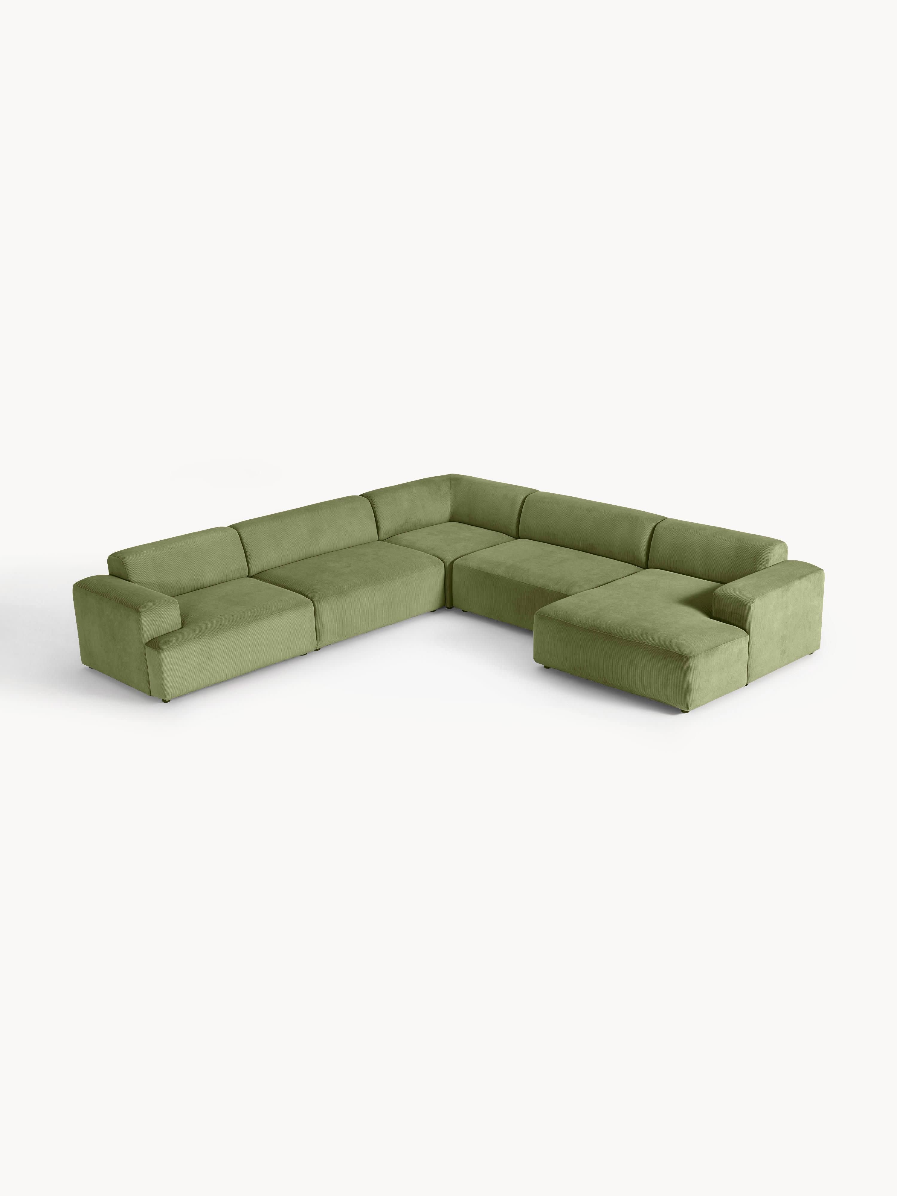XL Cord-Ecksofa Melva