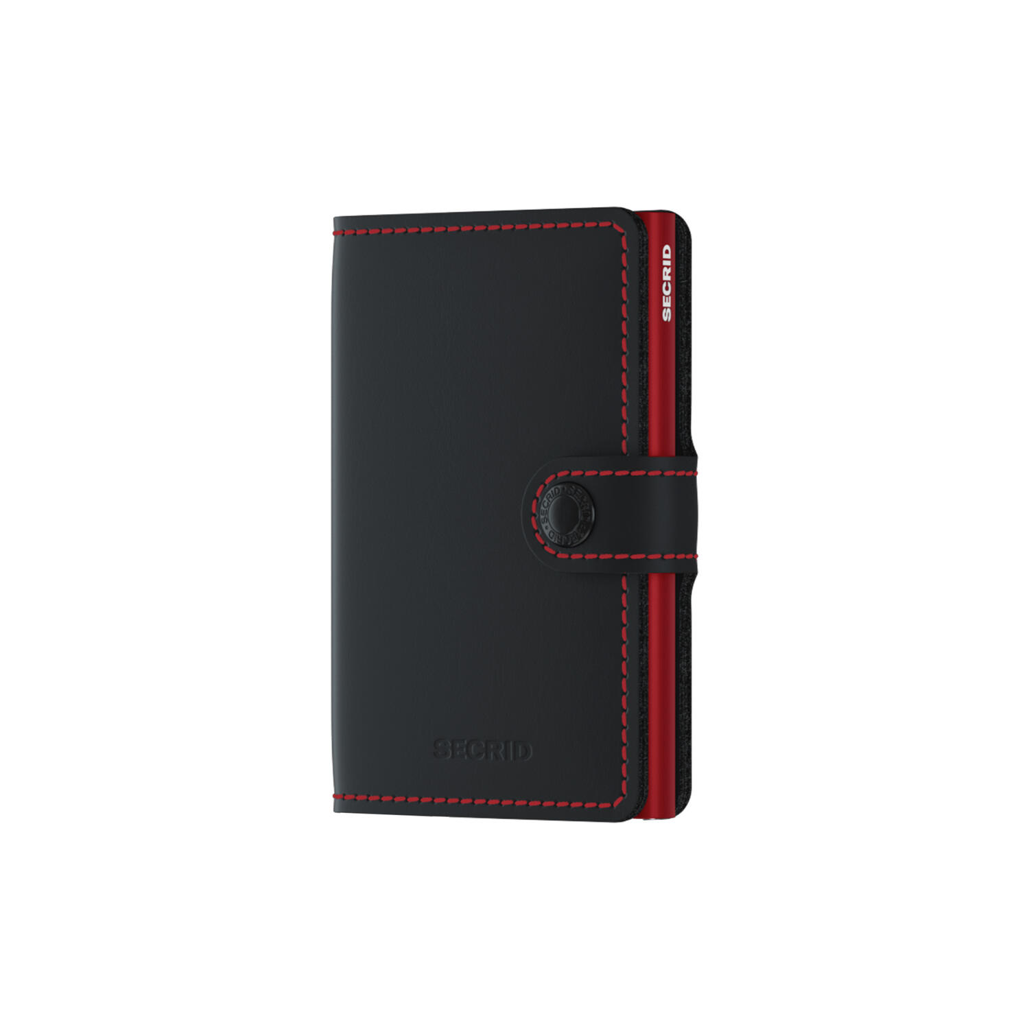 Miniwallet, matte black/red