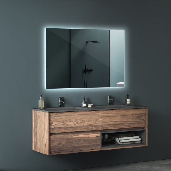 Łazienkowe Ledowe Lustro LED Podświetlane 50x50 cm
