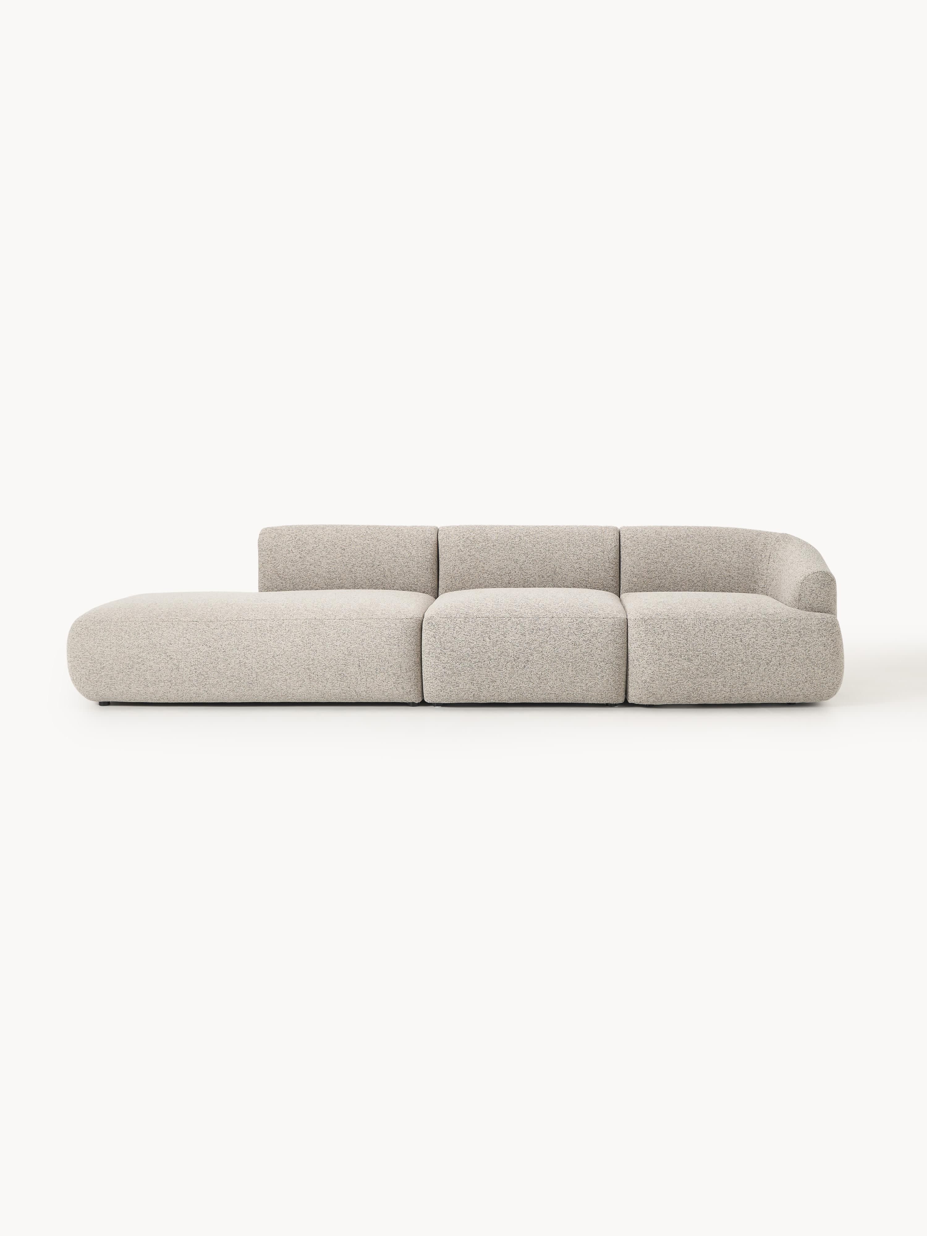 Modulare XL-Ottomane Sofia aus Bouclé