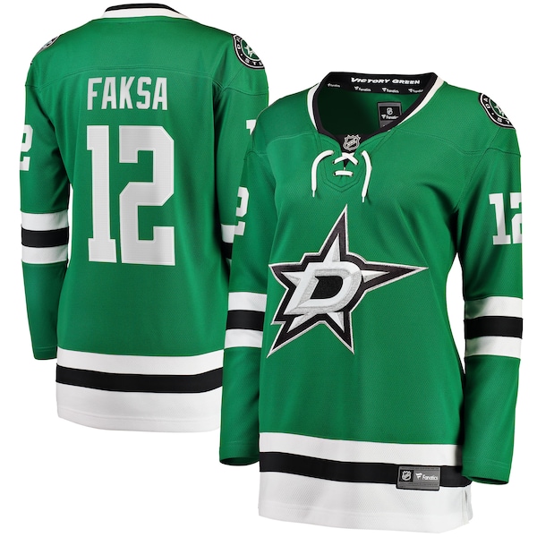 Radek Faksa Dallas Stars  Women's Home Breakaway Jersey - Kelly Green
