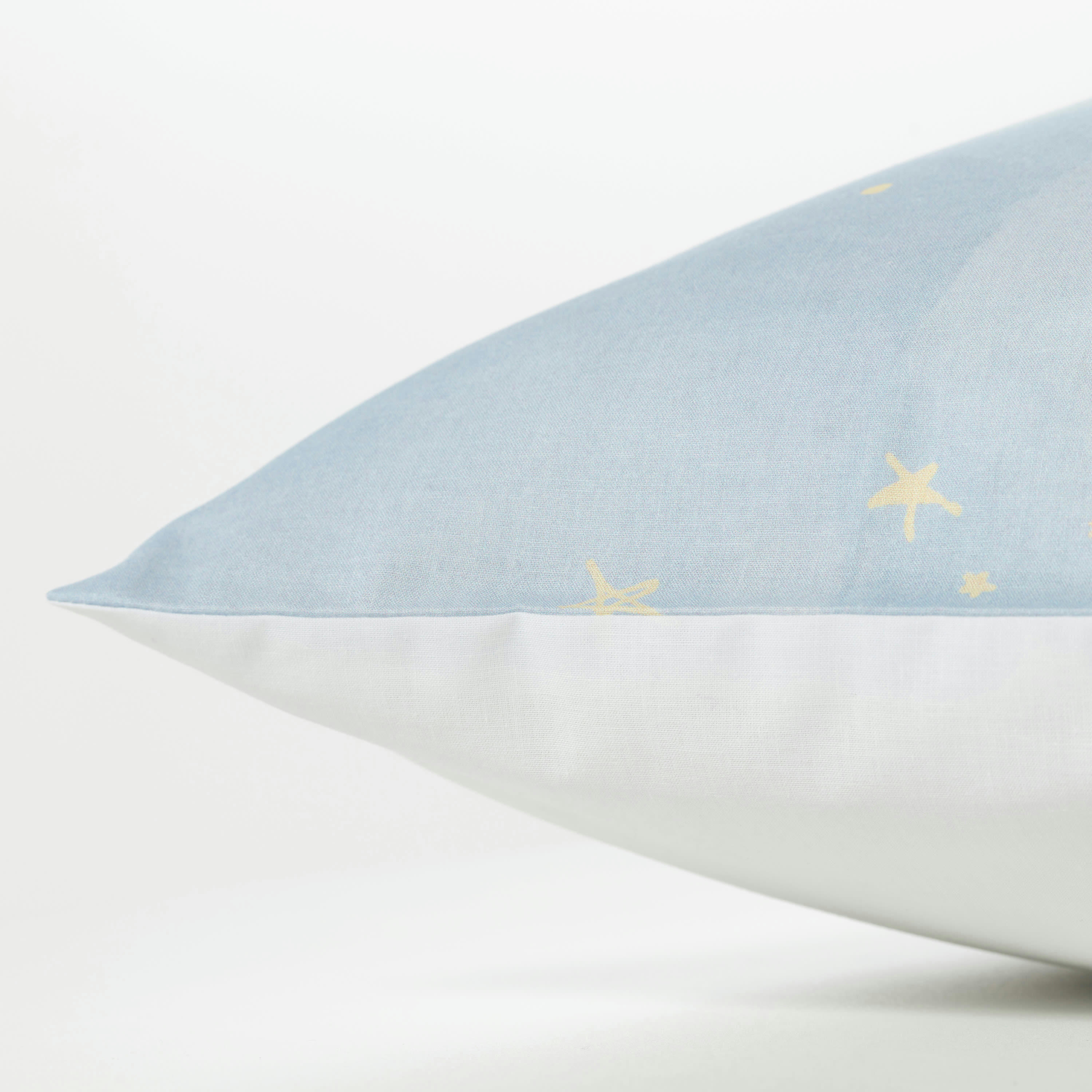 SKOG - Taie d'oreiller carrée pur coton imprimé blanc 64 x 64 cm