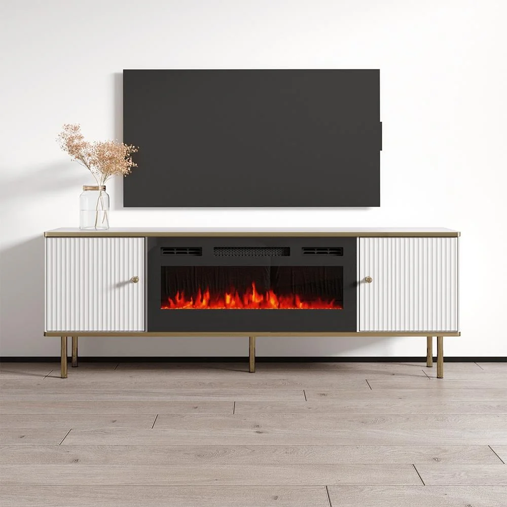 Camelia BL-EF Electric Fireplace 63 TV Stand