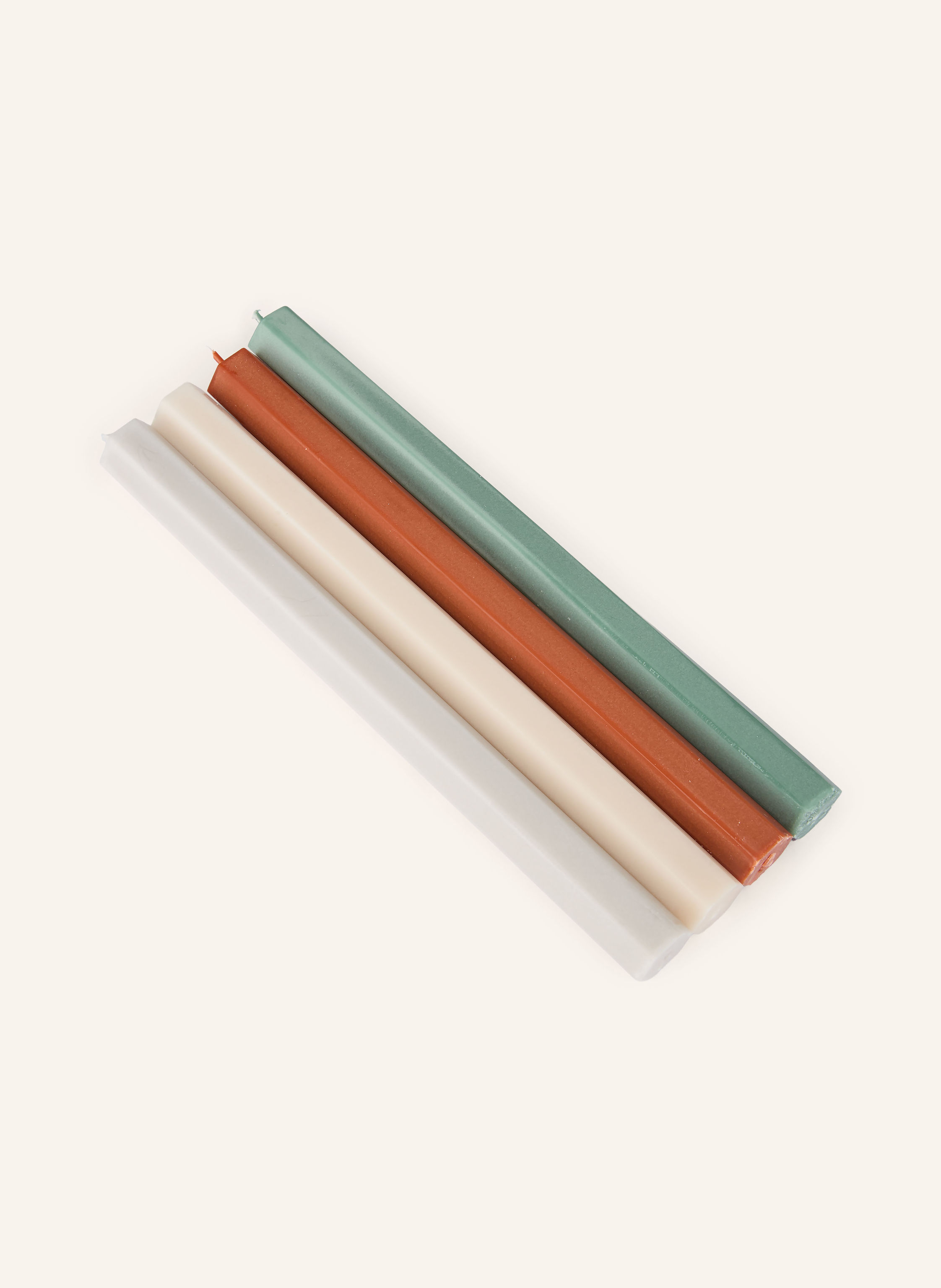 HAY 4er-Set Stabkerzen HEXAGON