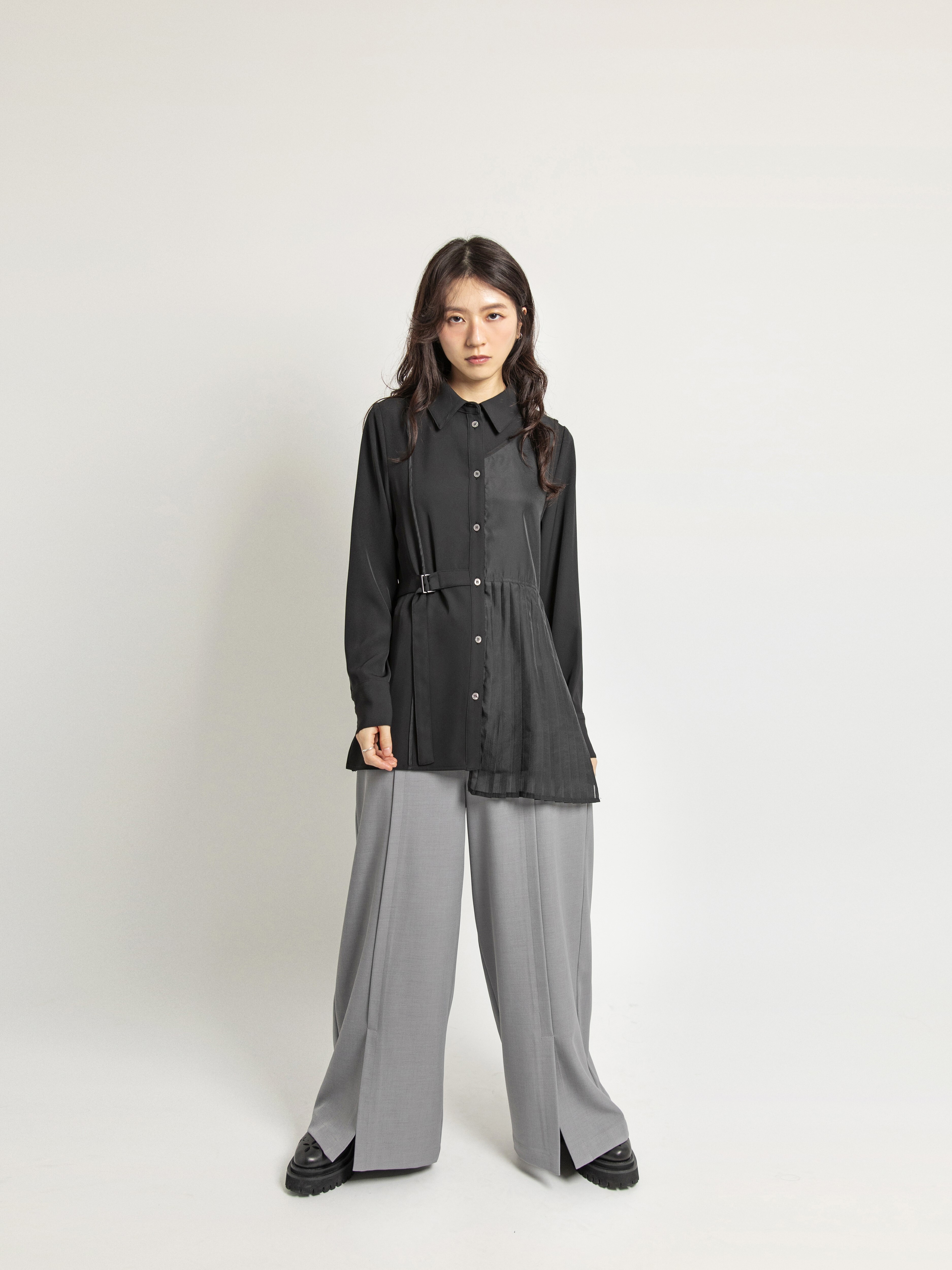 Slit Detail Pants - 25WDB293D