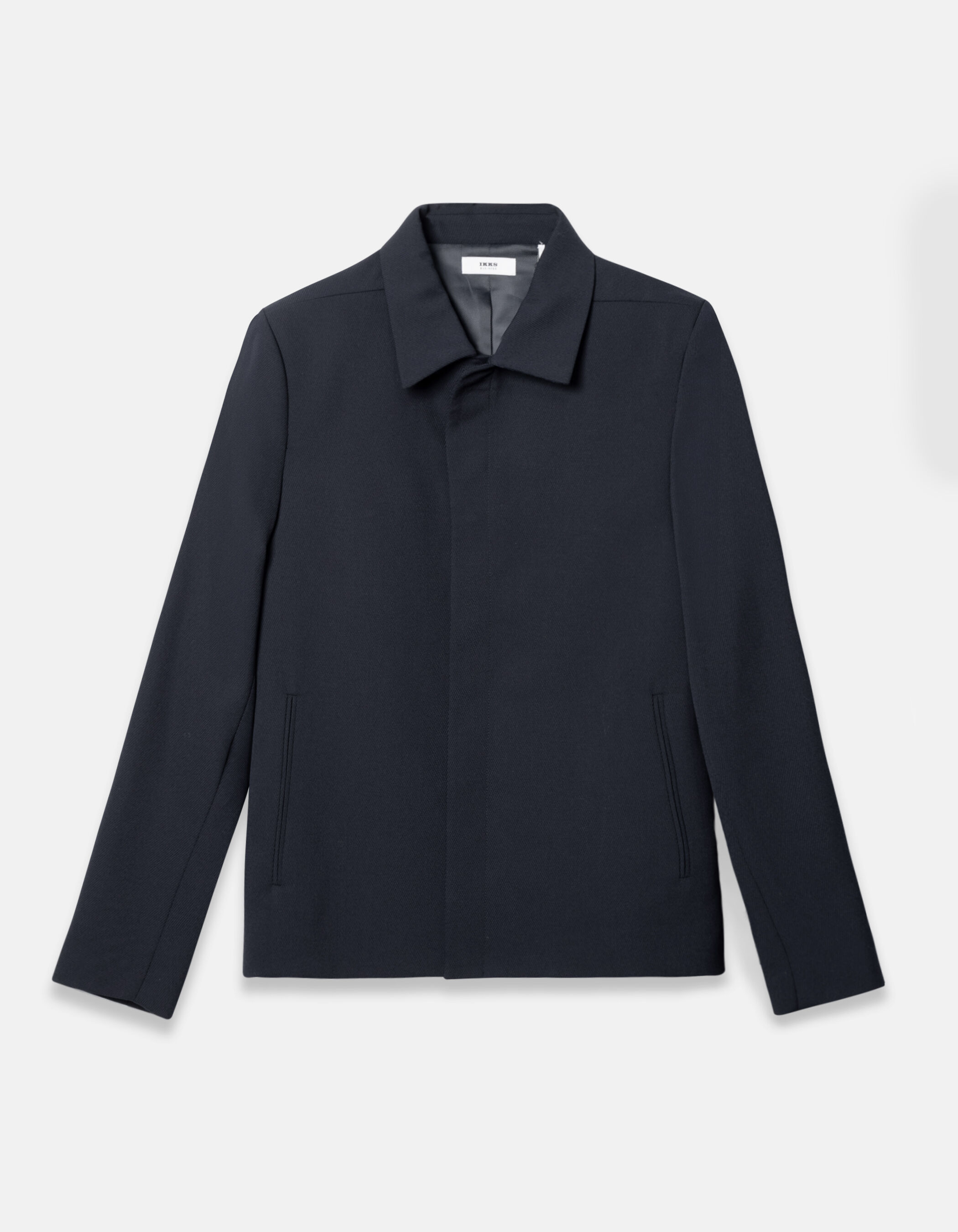 Blouson de costume marine pressions cachées Homme