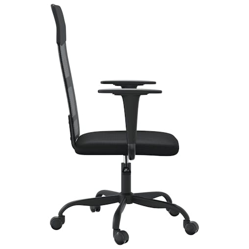 NNEVL Office Chair Black Mesh Fabric and Faux Leather