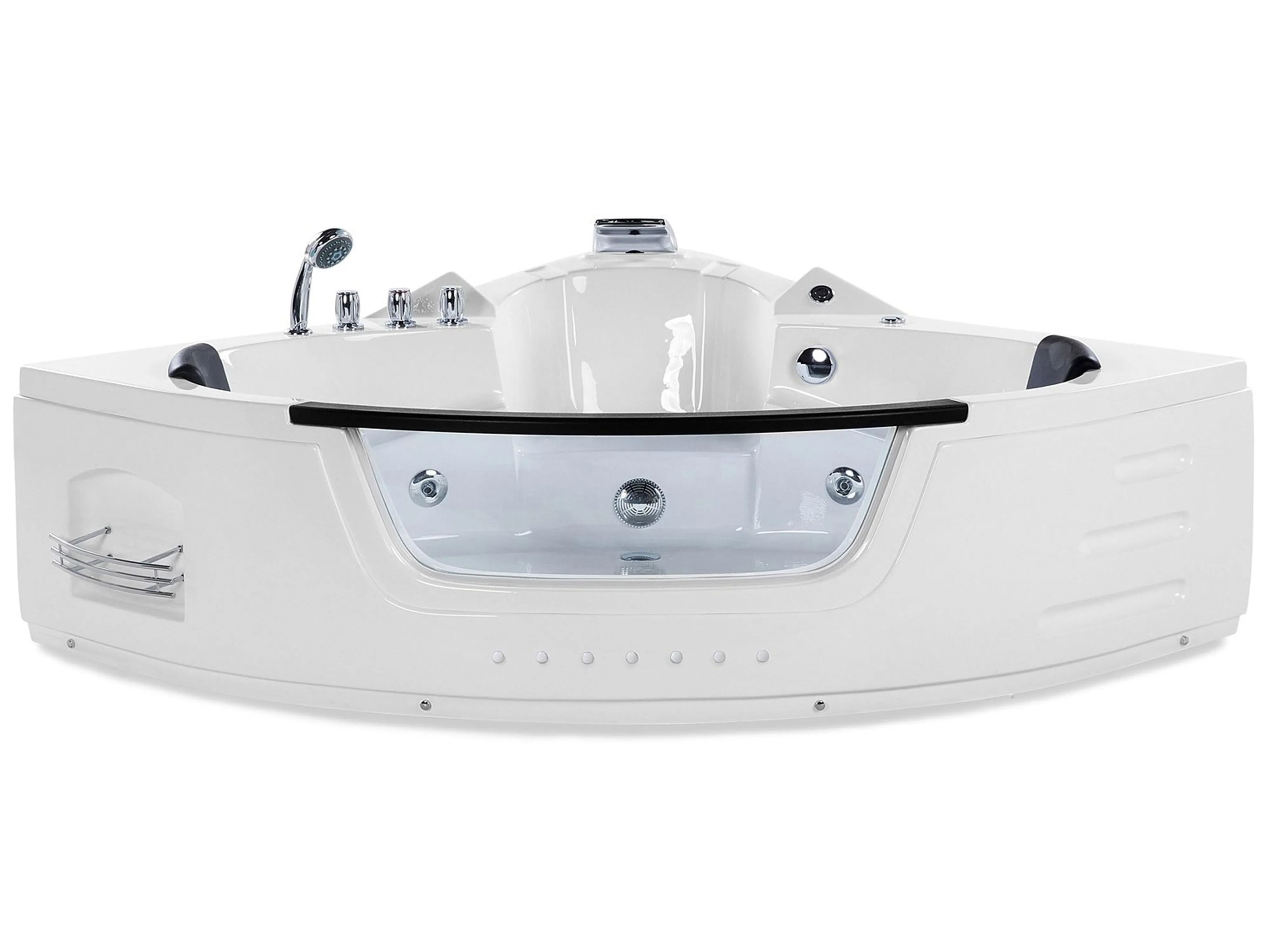 Corner Hot Tub with LED MARTINICA 1980 x 1440 mm White