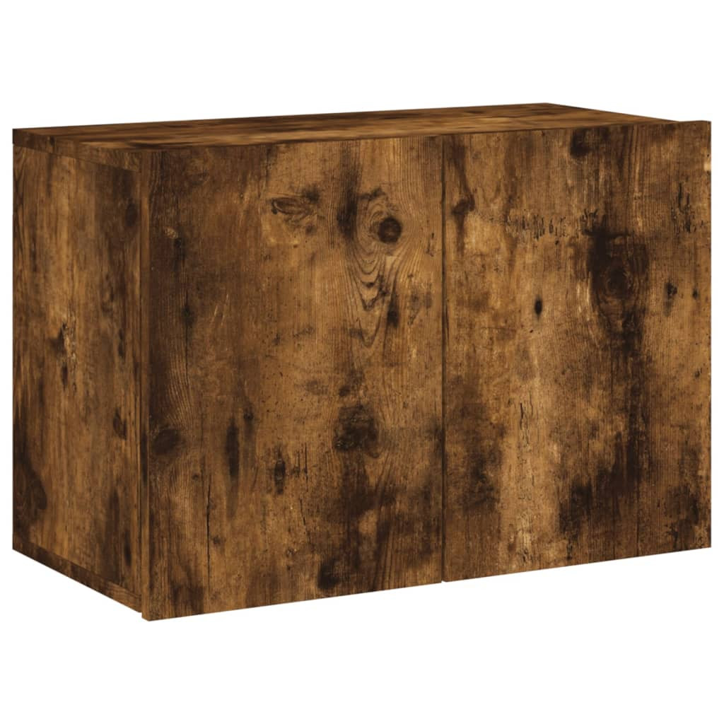 Ścienna szafka TV przydymiony dąb 60x30x41 cm