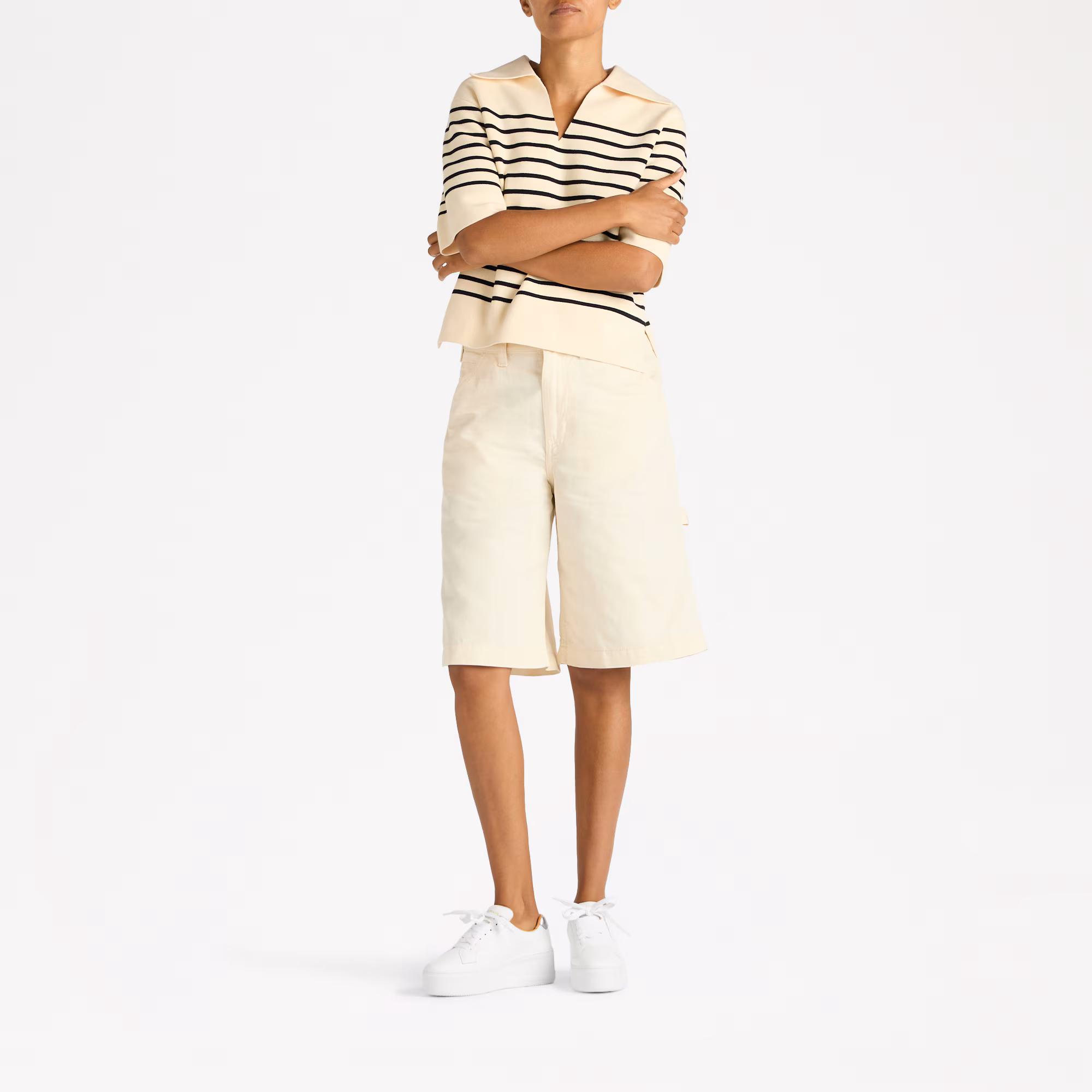 Park Cord<br>Lace Up Flatform Trainer