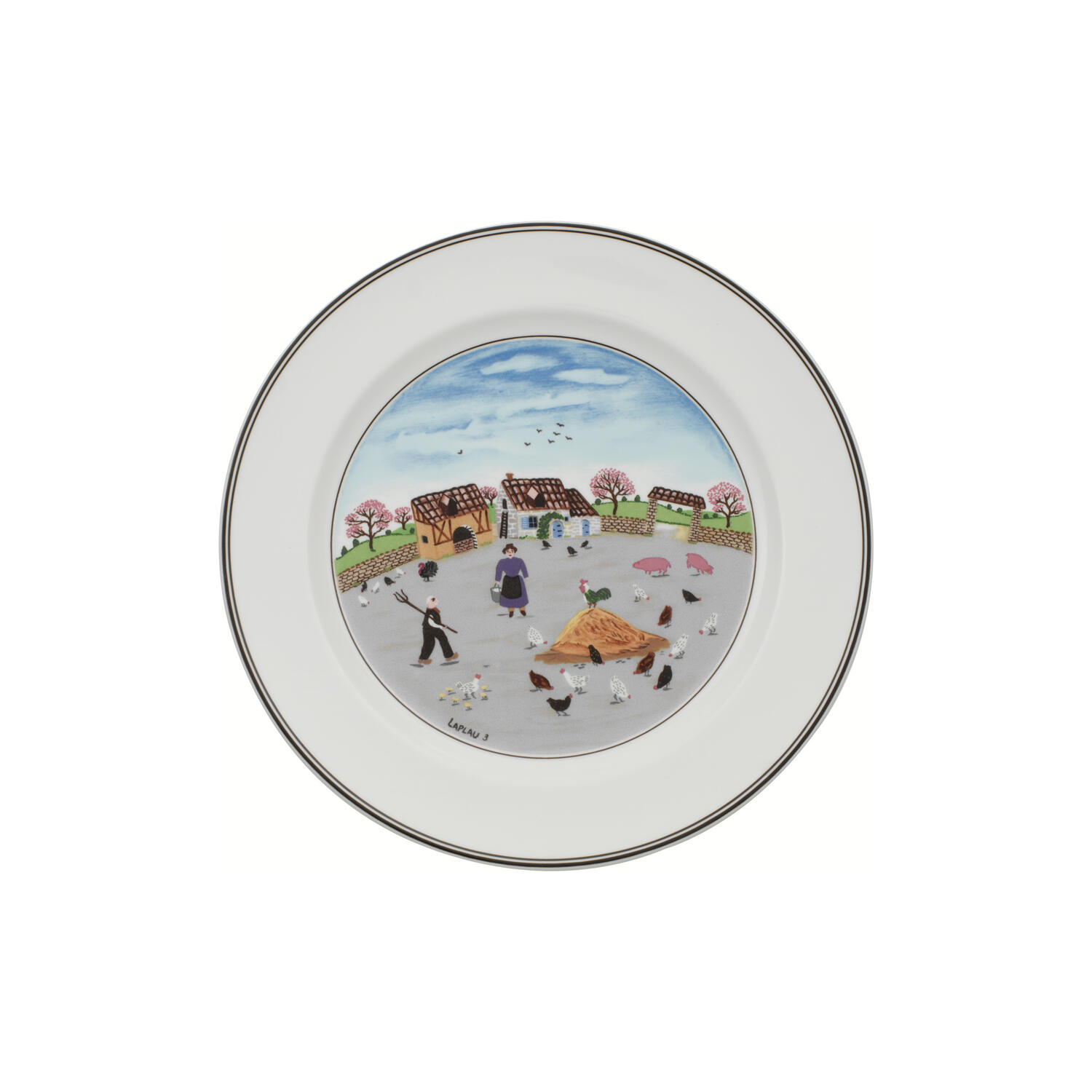 Design Naif tallerken ø 27 cm, poultry farm