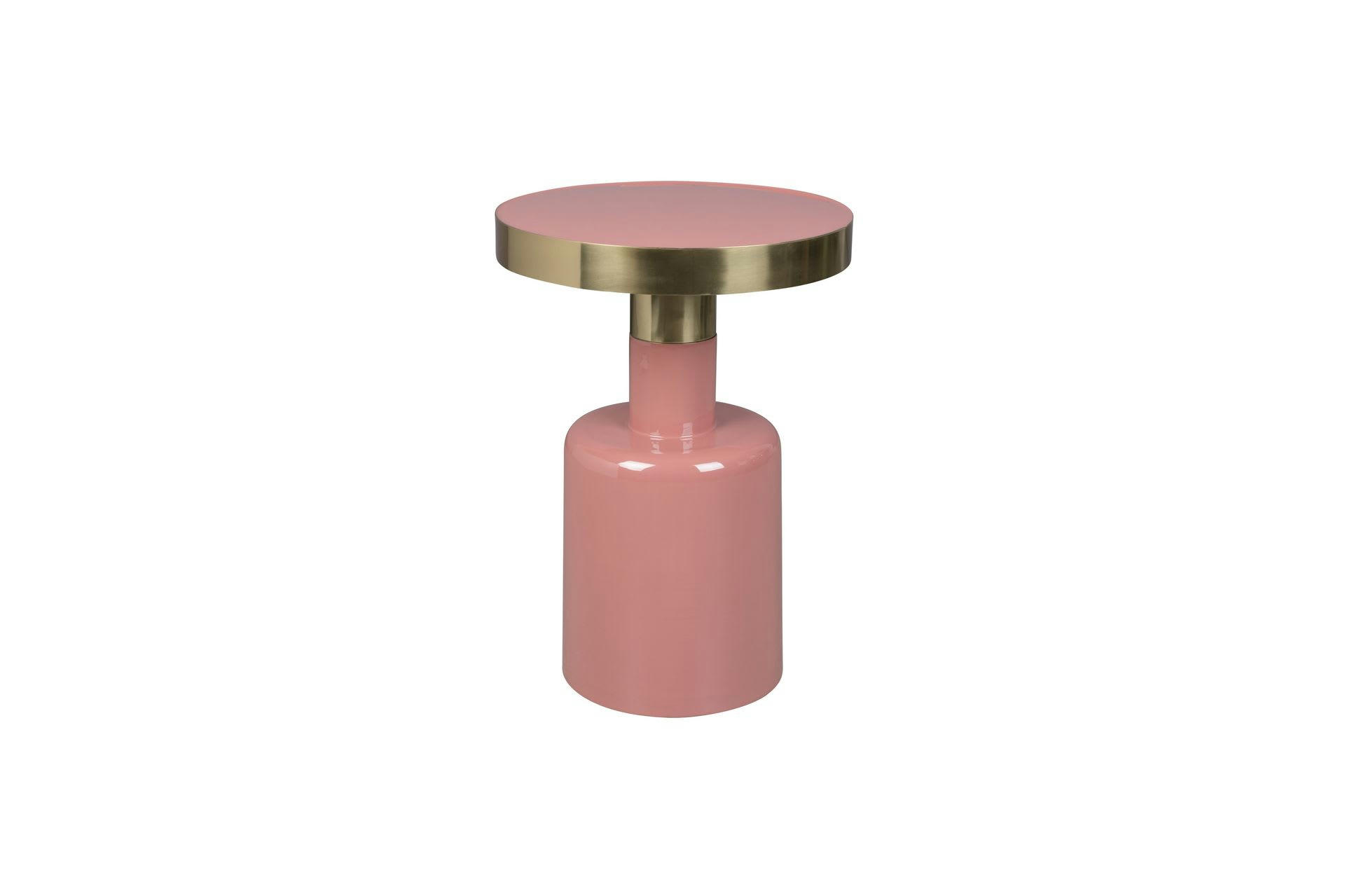 GLAM - Table d'appoint en métal rose