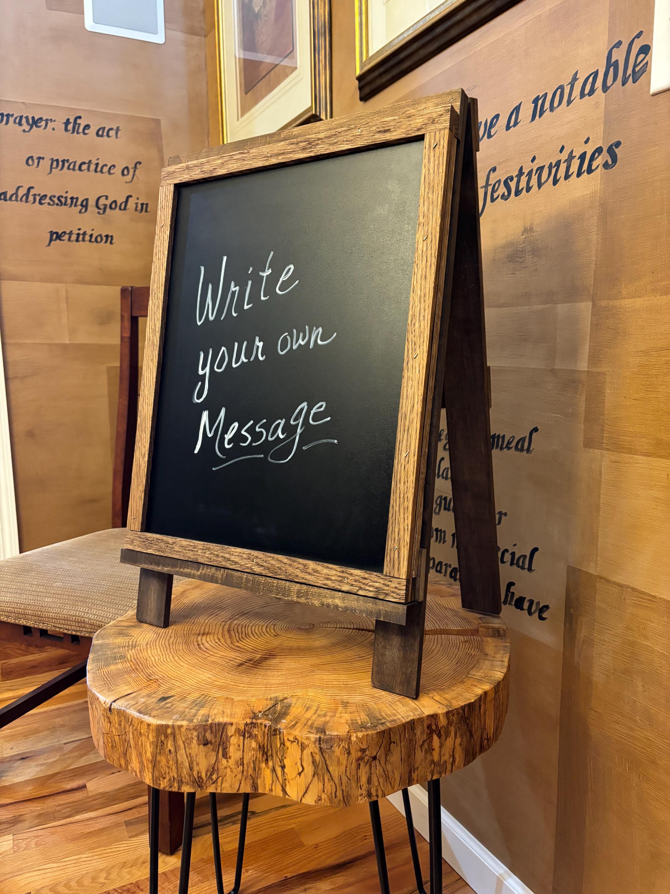 Rustic Wooden Display Easel – 24