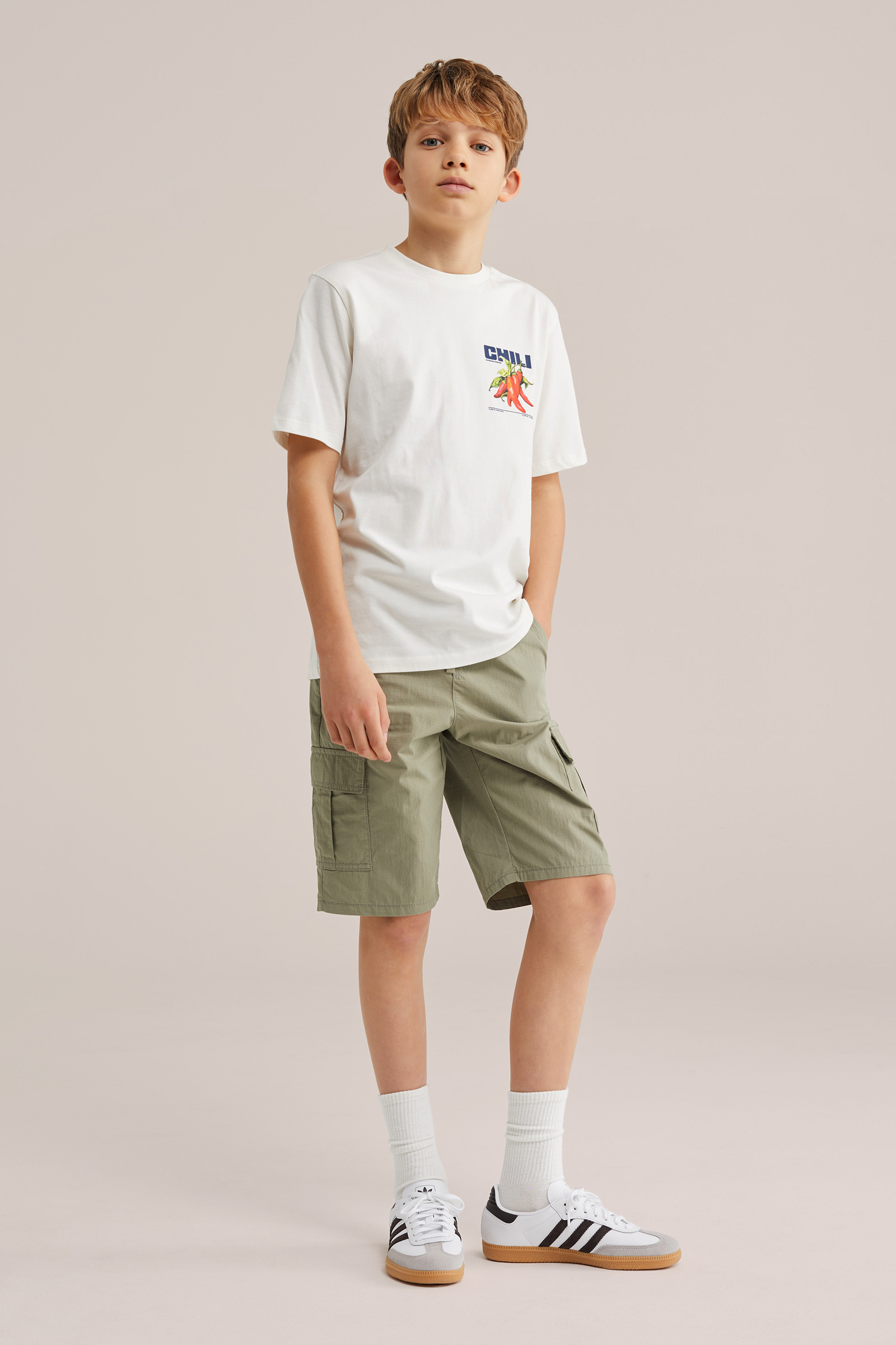 Jongens loose fit cargobroek