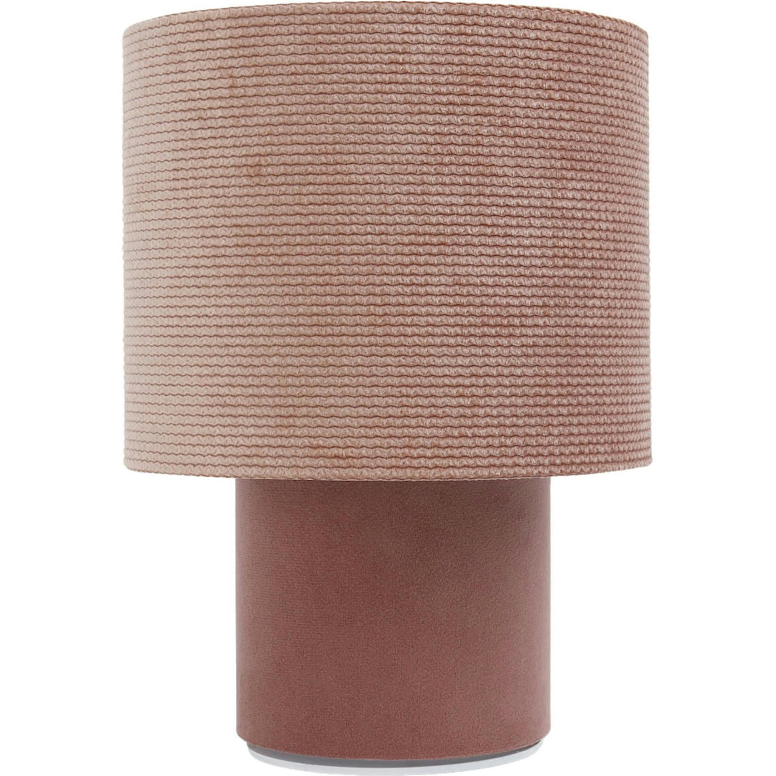 TWIST - Lampe de chevet Tissu Rose 20x20x29 cm