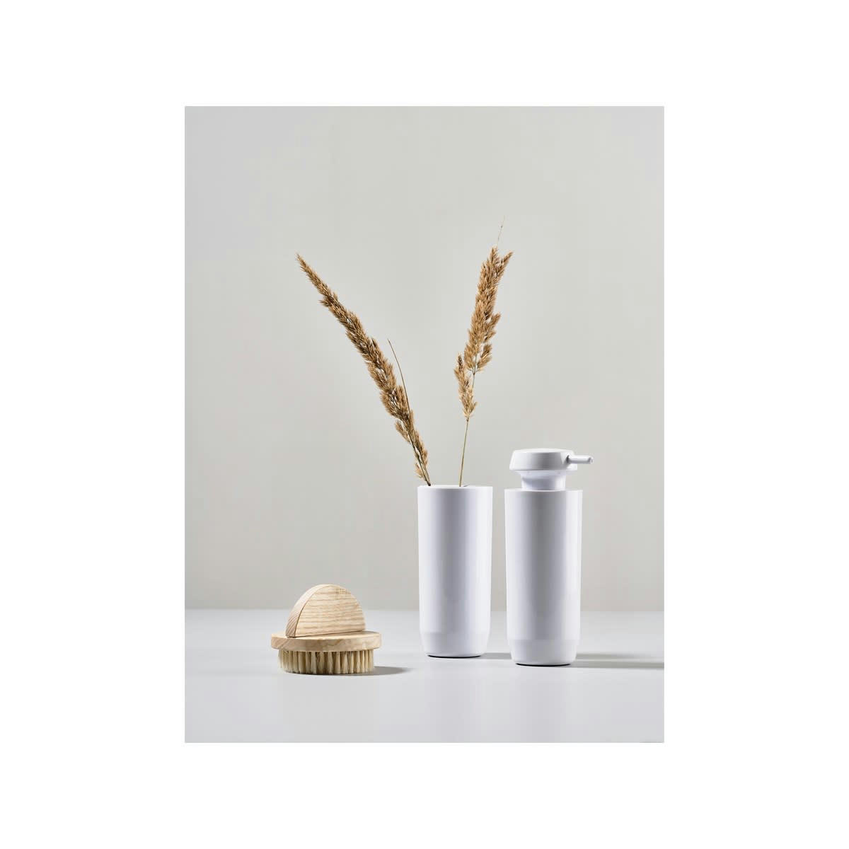 SUII - Pot à brosse à dents haut brillant en plastique blanc