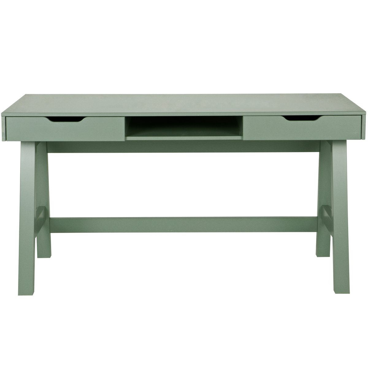 WOOOD Bureau Nikki - Grenen - Jadegroen - 75x140x62