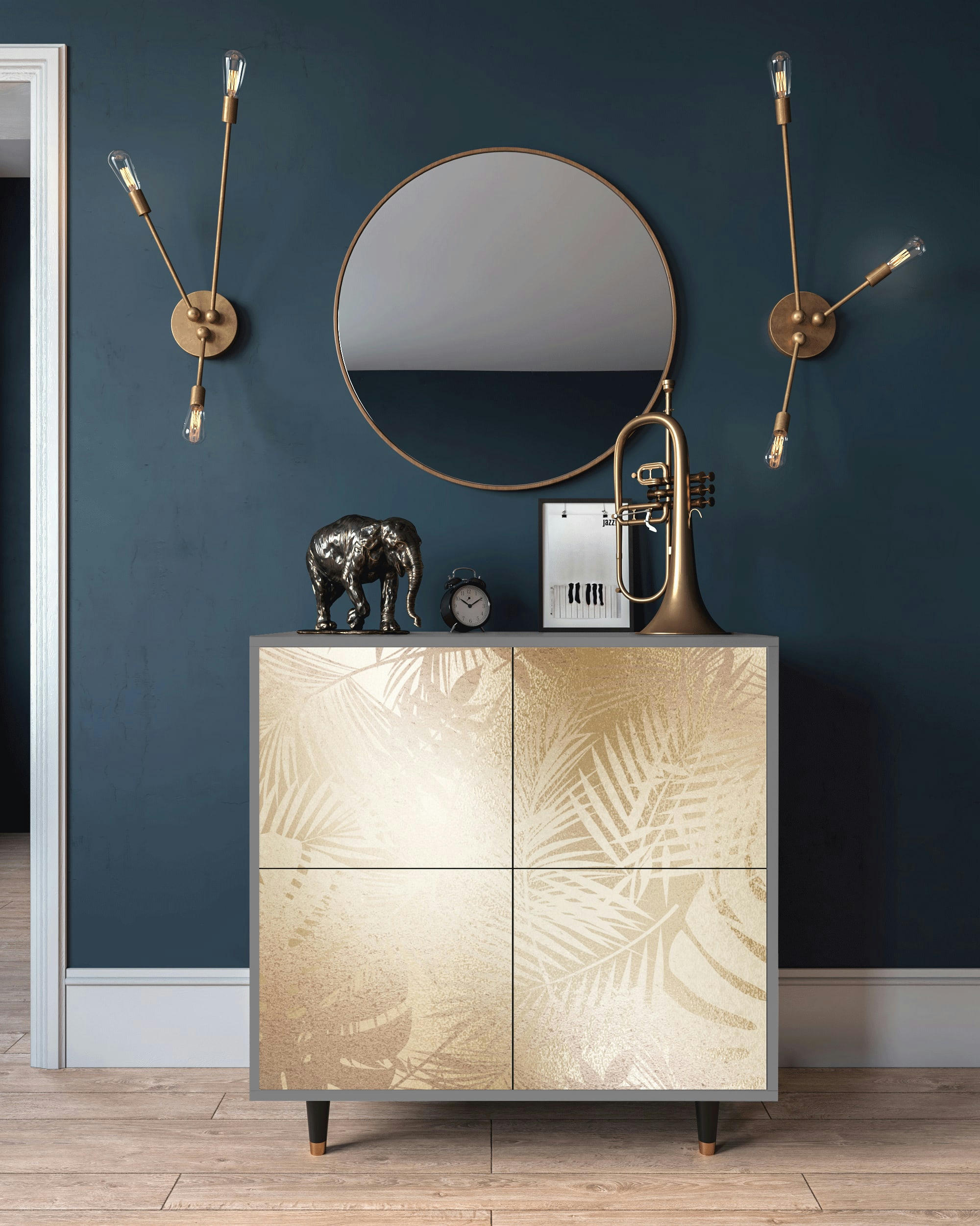 PLANT OF THE DESSERT - Buffet  sable 4 portes L 94 cm