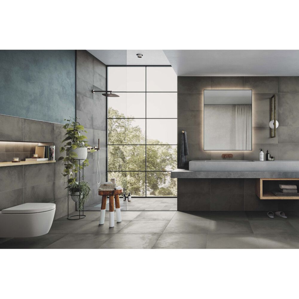FLIS CORSO ITALIA CONCRETE 60X60CM 1.08M²/PK MØRKGRÅ