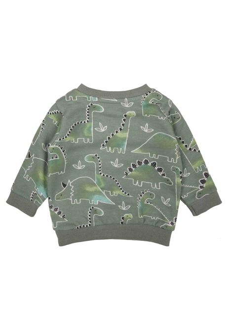 Baby Boys Sage Dinosaur Sweatshirt & Joggers Set
