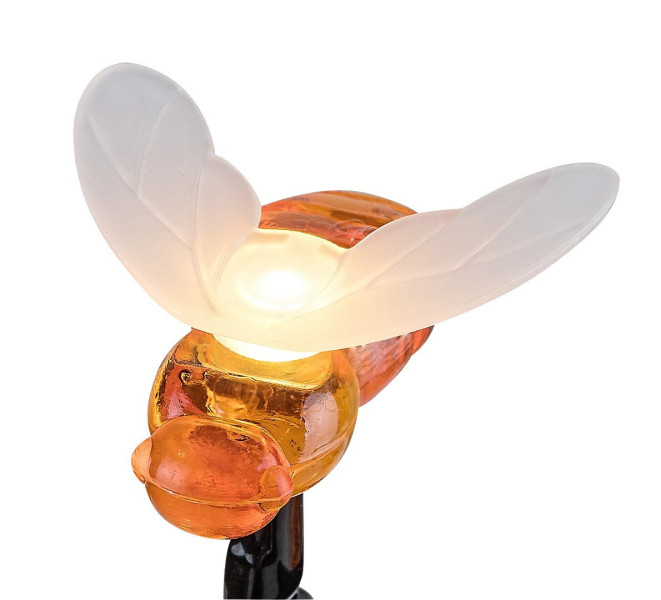 Lampa ogrodowa dekoracyjna solarna LED 0.06W Bobus czarny 77002 Rabalux